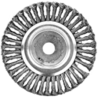 Los mejores  - Cepillo de rueda de alambre de 6 pulgadas- Cepillo hierba universal para hierba- Bandeja de desmalezadora cortadora de…